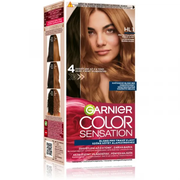 Garnier Color Sensation farba na vlasy na zosvetlenie vlasov odtieň HL1 Black Hair 1 ks