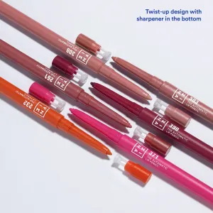 3INA The Automatic Lip Pencil kontúrovacia ceruzka na pery odtieň 254 - Red pink 0.35 g