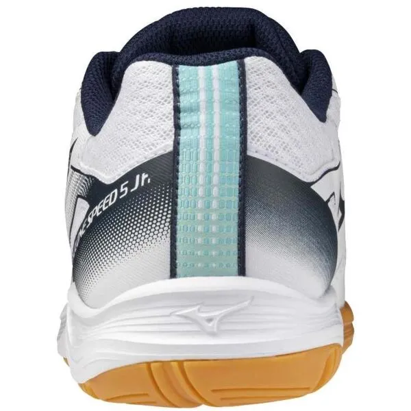 Mizuno CYCLONE SPEED 5 JR Juniorská halová obuv, biela, veľkosť 36