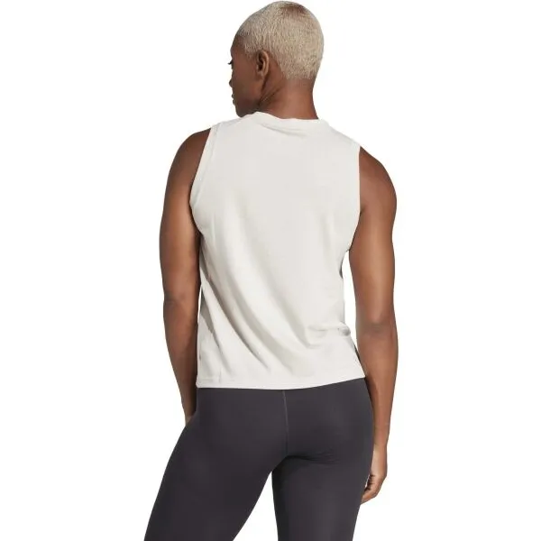 adidas TRAIN ESSENTIALS TRAINING TANK TOP Dámske tielko, béžová, veľkosť
