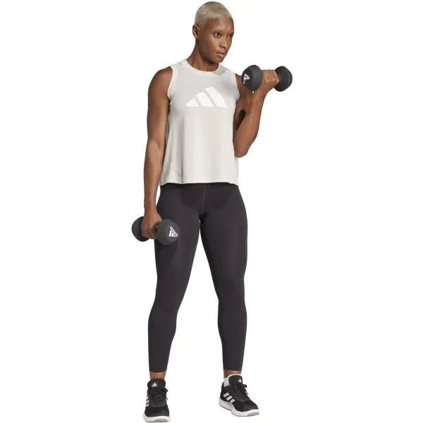 adidas TRAIN ESSENTIALS TRAINING TANK TOP Dámske tielko, béžová, veľkosť