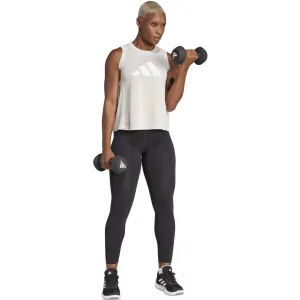 adidas TRAIN ESSENTIALS TRAINING TANK TOP Dámske tielko, béžová, veľkosť