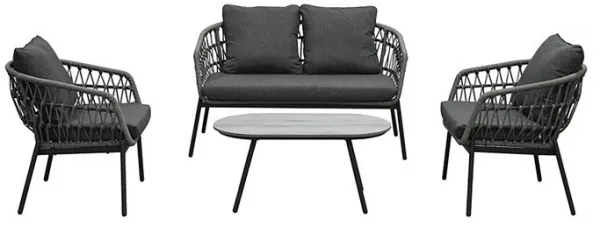 AUTRONIC záhradný set, sedacia súprava AZ-L1880 GREY sivá, polyratan