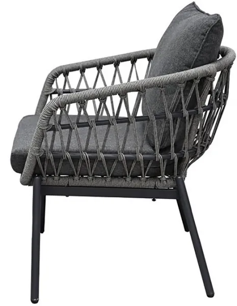 AUTRONIC záhradný set, sedacia súprava AZ-L1880 GREY sivá, polyratan