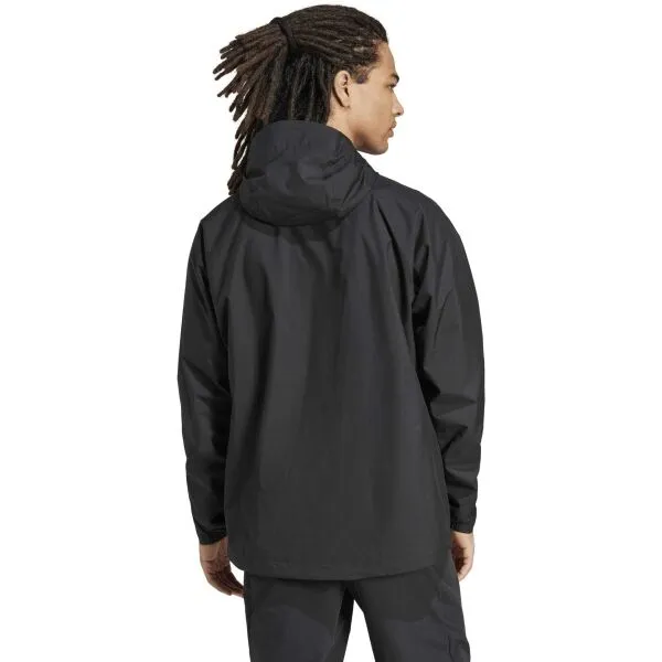 adidas TERREX MULTY 2L RAIN JACKET Pánska outdoorová bunda, čierna, veľkosť
