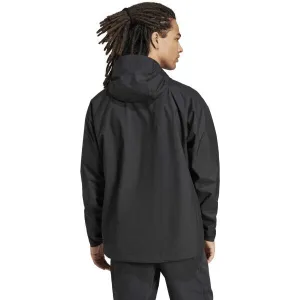 adidas TERREX MULTY 2L RAIN JACKET Pánska outdoorová bunda, čierna, veľkosť