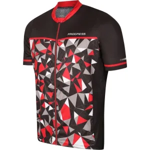 PROGRESS REPRESENT Pánsky cyklistický dres, čierna, veľkosť