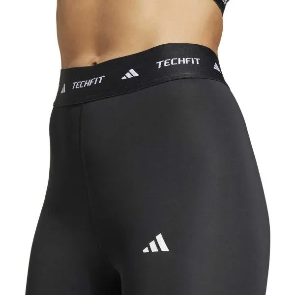 adidas TECHFIT 7/8 LEGGINGS Dámske legíny, čierna, veľkosť