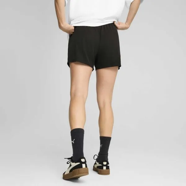 Puma ESSENTIALS 4'' WOVEN SHORTS Dámske voľnočasové kraťasy, čierna, veľkosť