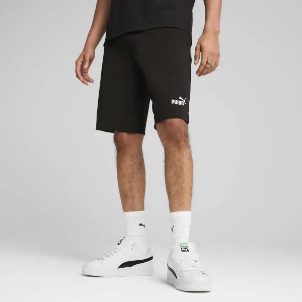 Puma ESSENTIALS NO1 LOGO JERSEY SHORTS 10 B Chlapčenské šortky, čierna, veľkosť