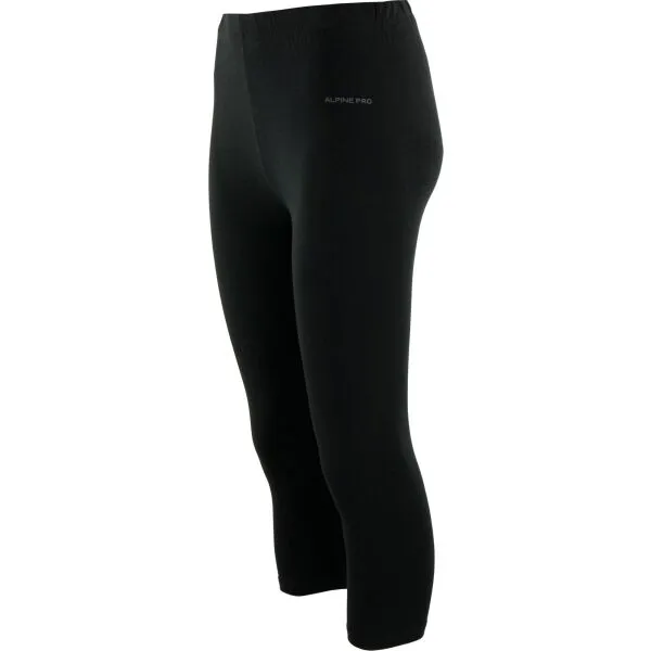 ALPINE PRO DEWESA Dámske 3/4  legíny, čierna, veľkosť