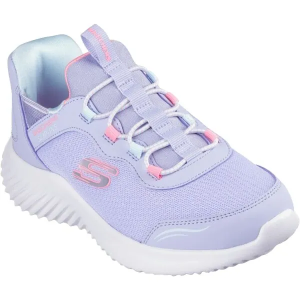 Skechers BOUNDER - SIMPLE CUTE Dievčenská vychádzková obuv, fialová, veľkosť