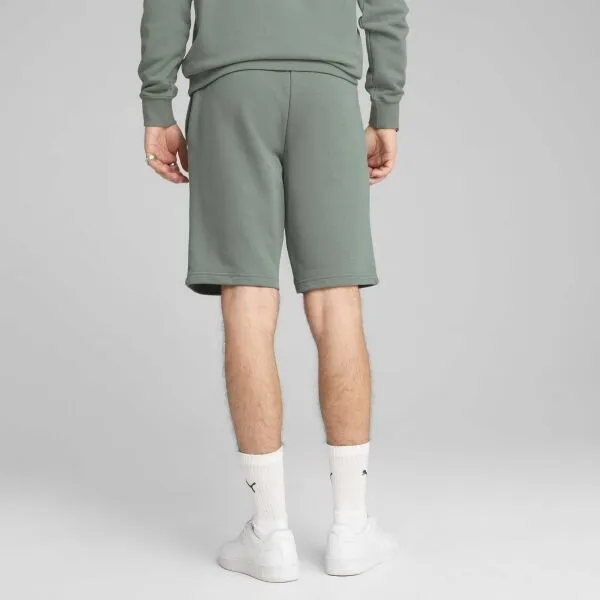 Puma ESSENTIALS+ LOGO LAB GRAPHIC SHORTS 10 Pánske teplákové kraťasy, zelená, veľkosť