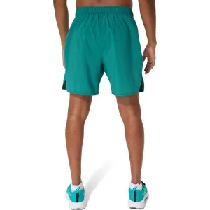 ASICS 7IN SHORT Pánske bežecké šortky, tmavo zelená, veľkosť
