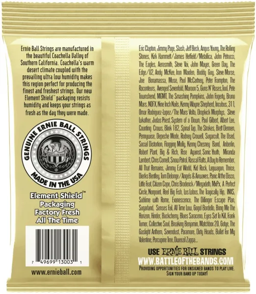 Ernie Ball 3003 Earthwood 80/20 Bronze Medium-Light 3 Pack