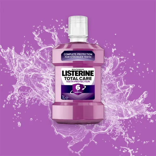 Listerine Total Care Teeth Protection ústna voda pre kompletnú ochranu zubov 6 v 1 1000 ml