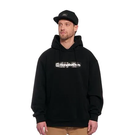 HORSEFEATHERS Mikina Drown LTD - black BLACK velikost S