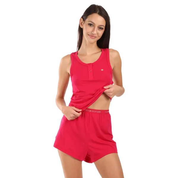 Dámske pyžamo Tommy Hilfiger ružové (UW0UW05890 TLI) M