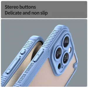 ArmorShield Hybrid Kryt, iPhone 15 Pro, modrý