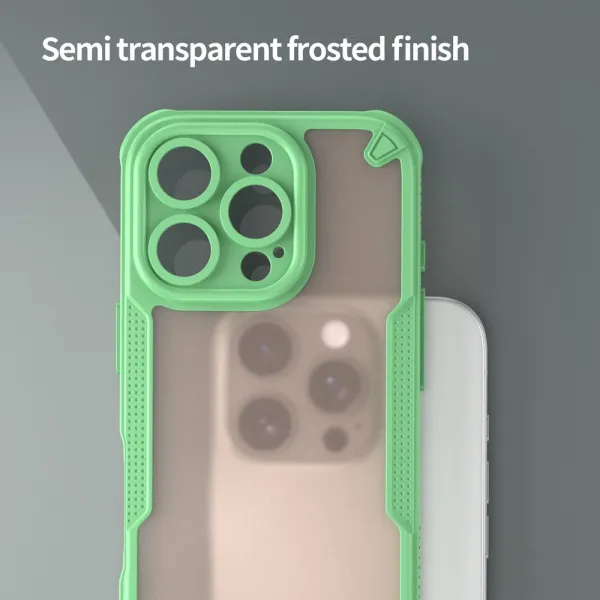 ArmorShield Hybrid Kryt, iPhone 16 Pro, zelený