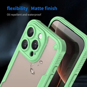 ArmorShield Hybrid Kryt, iPhone 16 Pro, zelený