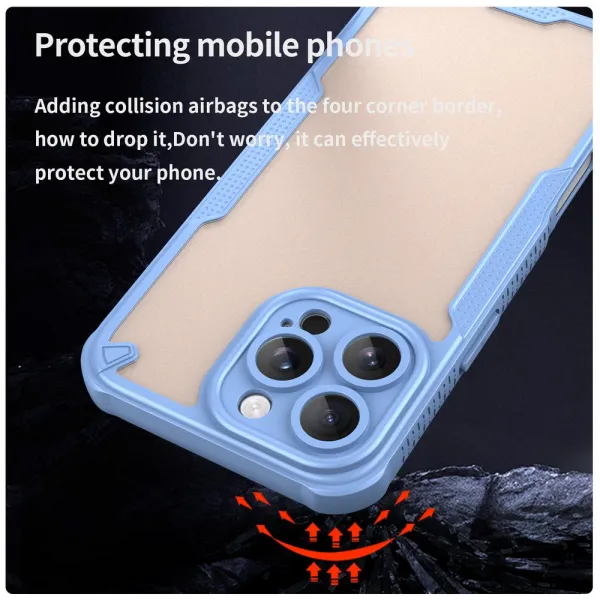 ArmorShield Hybrid Kryt, iPhone 16 Pro Max, modrý