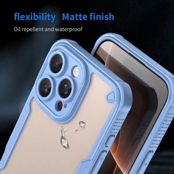 ArmorShield Hybrid Kryt, iPhone 16 Pro Max, modrý