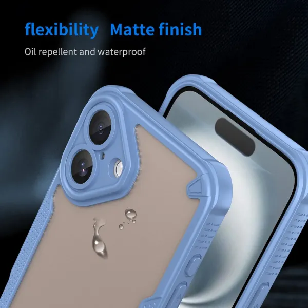ArmorShield Hybrid Kryt, iPhone 16 Plus, modrý