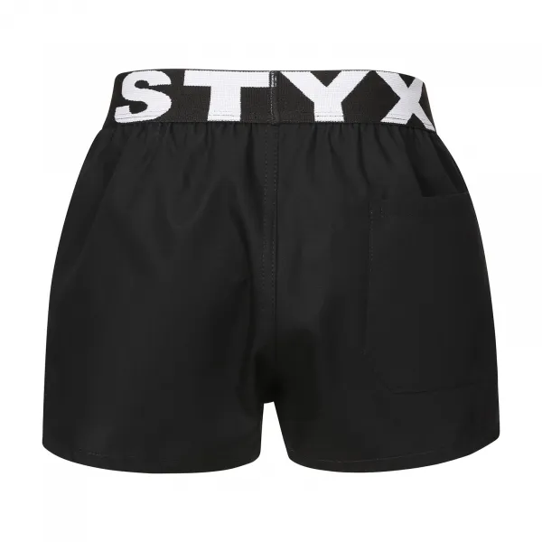 Detské trenky Styx športová guma čierne (BJ960) 6-8 let, trenírky