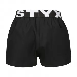 Detské trenky Styx športová guma čierne (BJ960) 6-8 let, trenírky