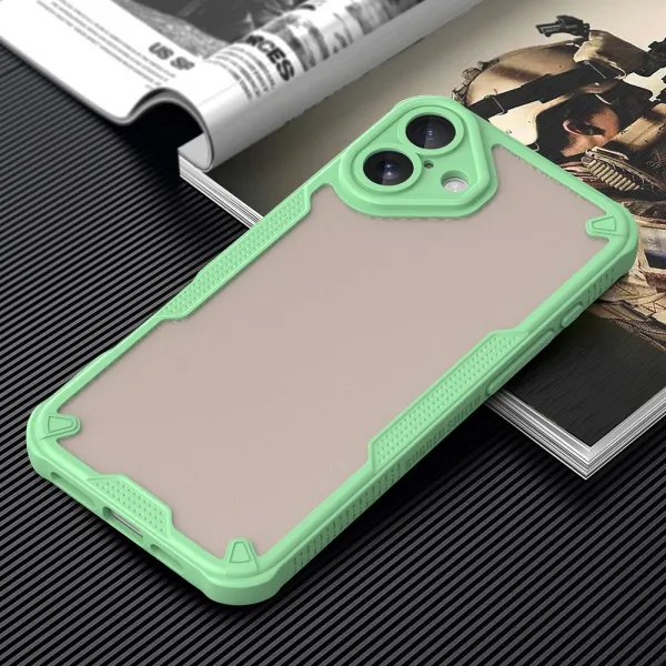 ArmorShield Hybrid Kryt, iPhone 16 Plus, zelený