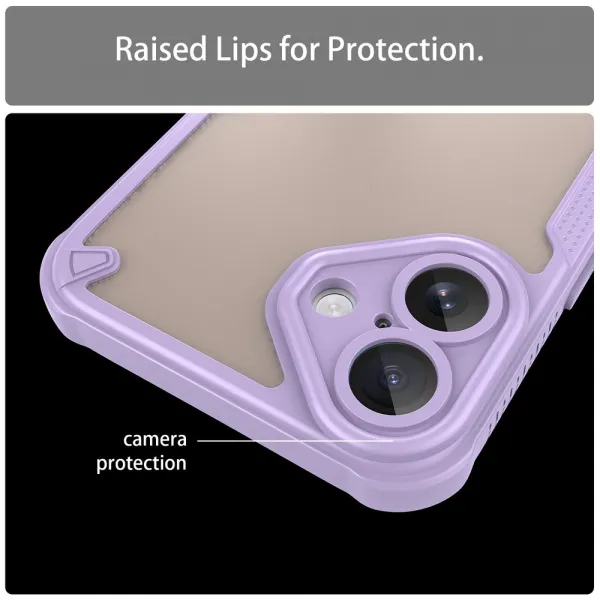 ArmorShield Hybrid Kryt, iPhone 16 Plus, fialový