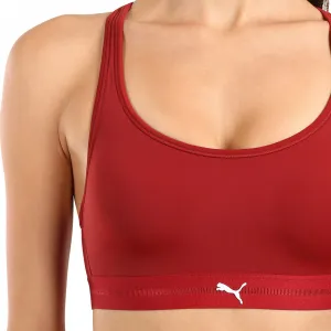 Dámska športová podprsenka Puma červená (701228124 004) M