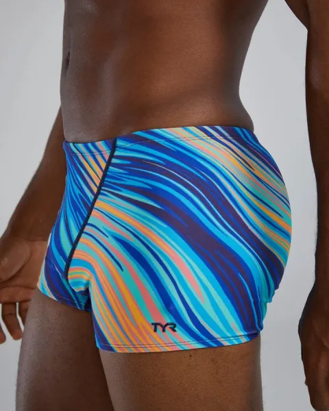 Tyr durafast elite leg boxer riptide blue/orange xs - uk30