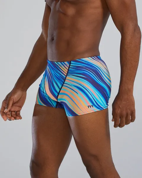 Tyr durafast elite leg boxer riptide blue/orange xs - uk30
