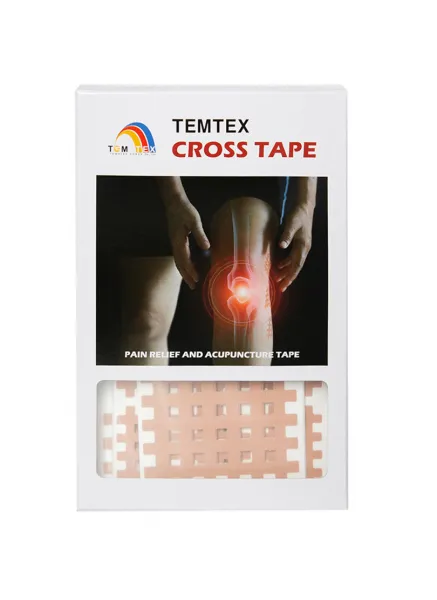 Temtex Cross tape, béžový Rozmery: 2,1 cm x 2,7 cm - 180 ks