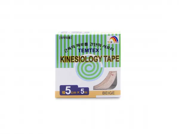 Temtex kinesio tape Classic, béžová tejpovacia páska 5cm x 5m