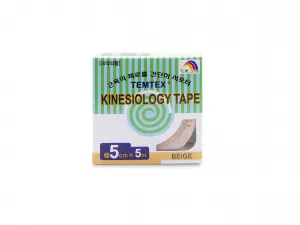 Temtex kinesio tape Classic, béžová tejpovacia páska 5cm x 5m