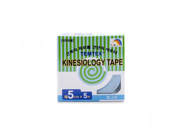 Temtex kinesio tape Classic, modrá tejpovacia páska 5cm x 5m