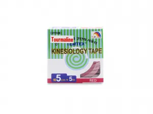 Temtex kinesio tape Tourmaline, červená tejpovacia páska 5cm x 5m