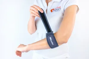 Mueller Adjust-to-Fit Tennis Elbow Support, prúžok na tenisový lakeť s gélovým vankúšikom