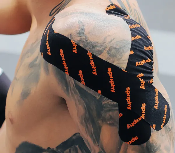 Spophy Kinesiology Tape Black, tejpovacia páska čierna, 5 cm x 5 m