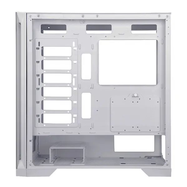 EVOLVEO Ptero Q2+, 2x predný panel - sklo/mriežka, 4x ventilácia, skriňa ATX - bielá
