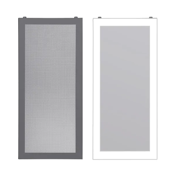 EVOLVEO Ptero Q2+, 2x predný panel - sklo/mriežka, 4x ventilácia, skriňa ATX - bielá