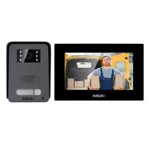 EVOLVEO DoorPhone AP1- 2 drôtový videotelefón s aplikáciou čierny