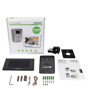 EVOLVEO DoorPhone AP1- 2 drôtový videotelefón s aplikáciou čierny