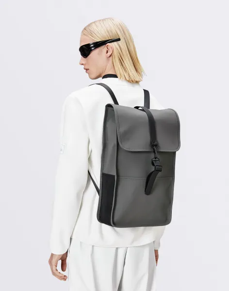 Ruksak Rains 13000 Backpacks šedá farba, veľký, jednofarebný