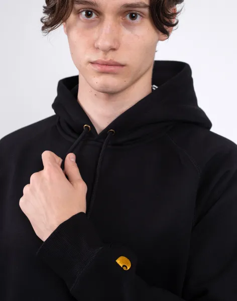 Carhartt WIP Hooded Chase Sweat "Black Gold" (I033661-00FXX)