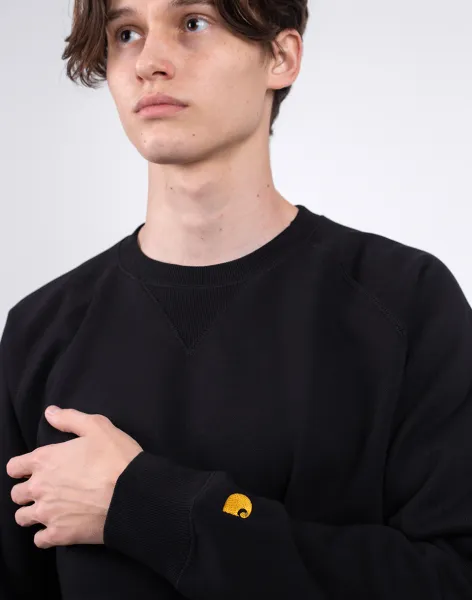 Carhartt WIP Chase Sweat "Black Gold" (I033660-00FXX)