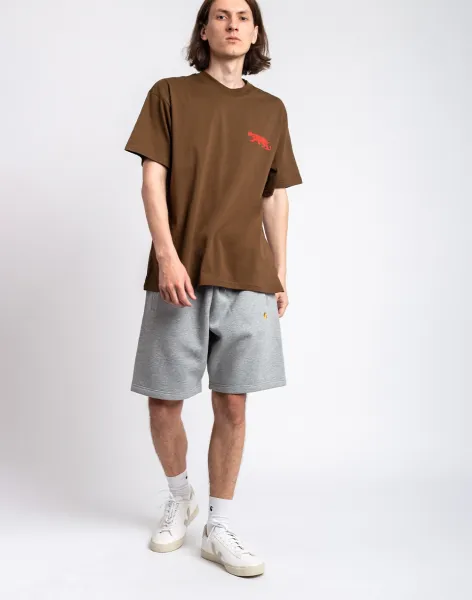 Carhartt WIP Chase Sweat Short "Grey Heather Gold" (I033669-00MXX)
